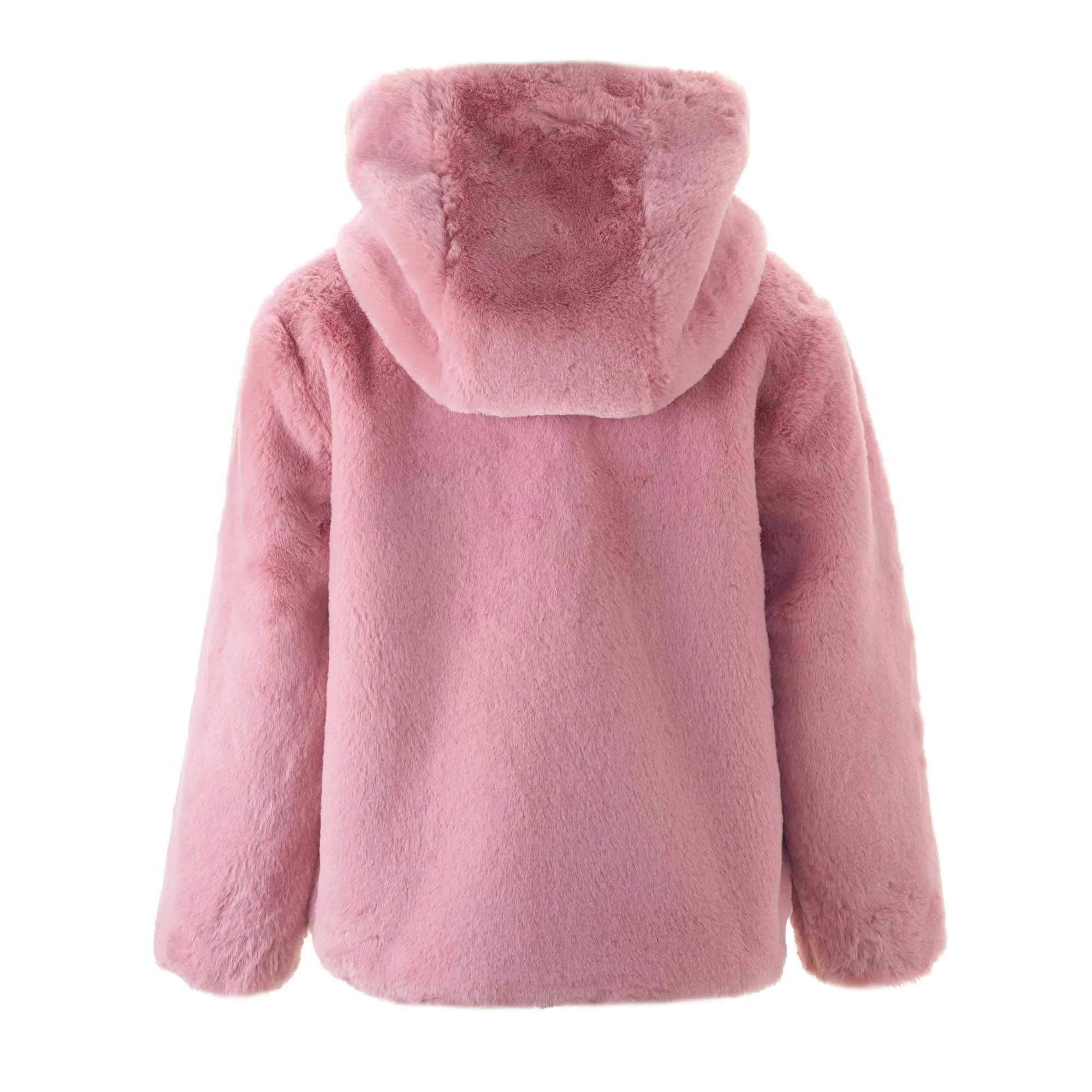 Pink Faux Fur Short Jacket