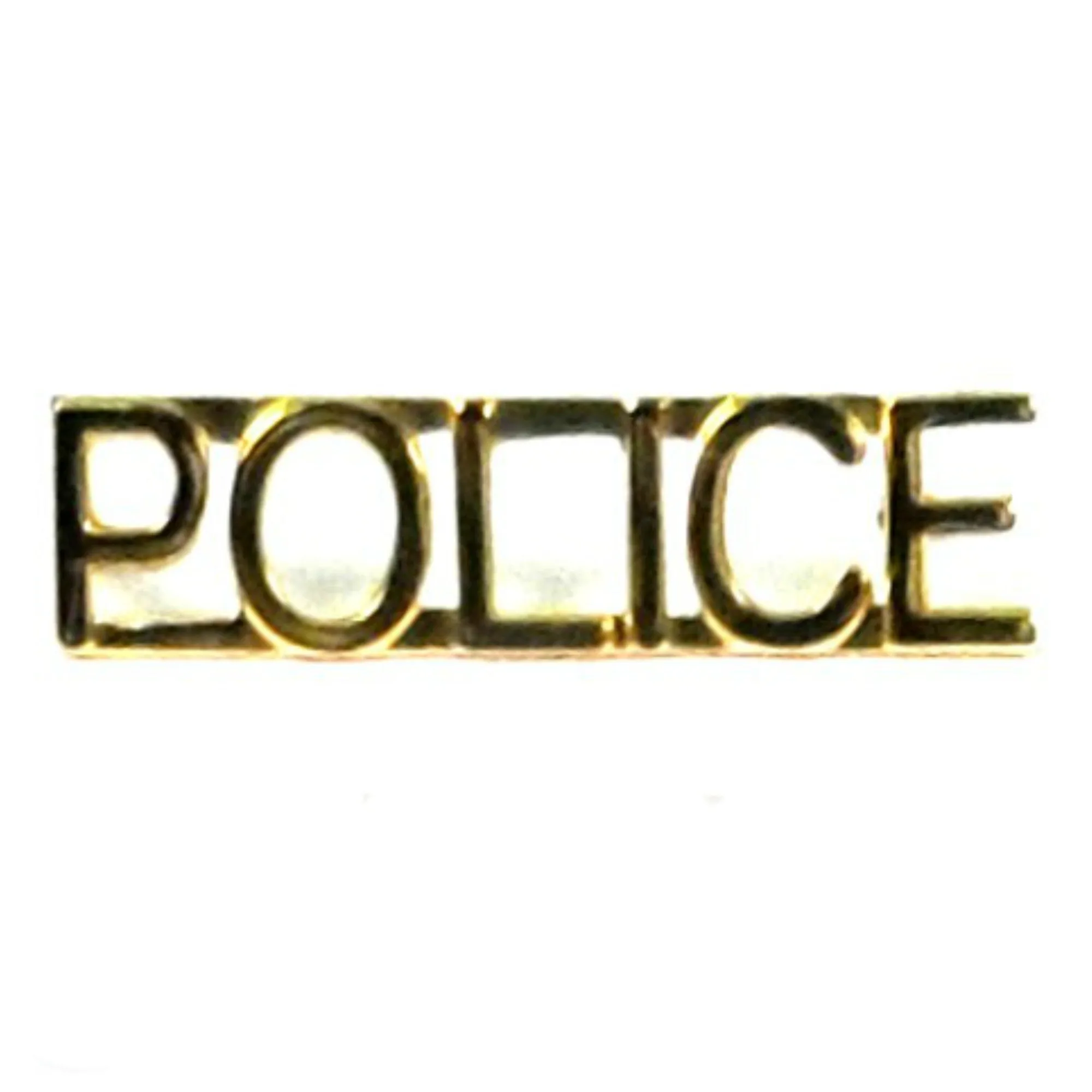 'Police' Insignia 1/4" Letter | Gold or Silver