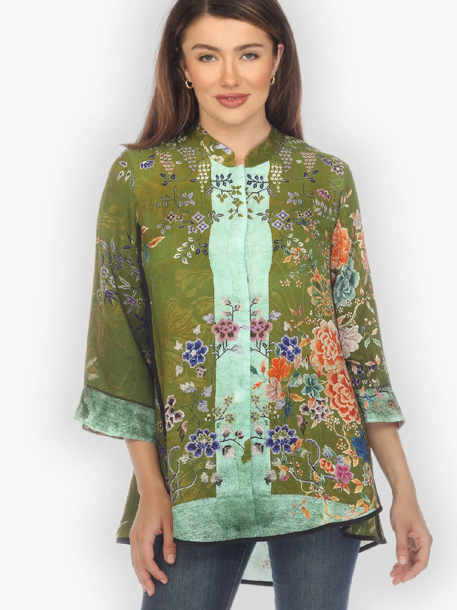 Queenly Radiant Charm Silk Shirt