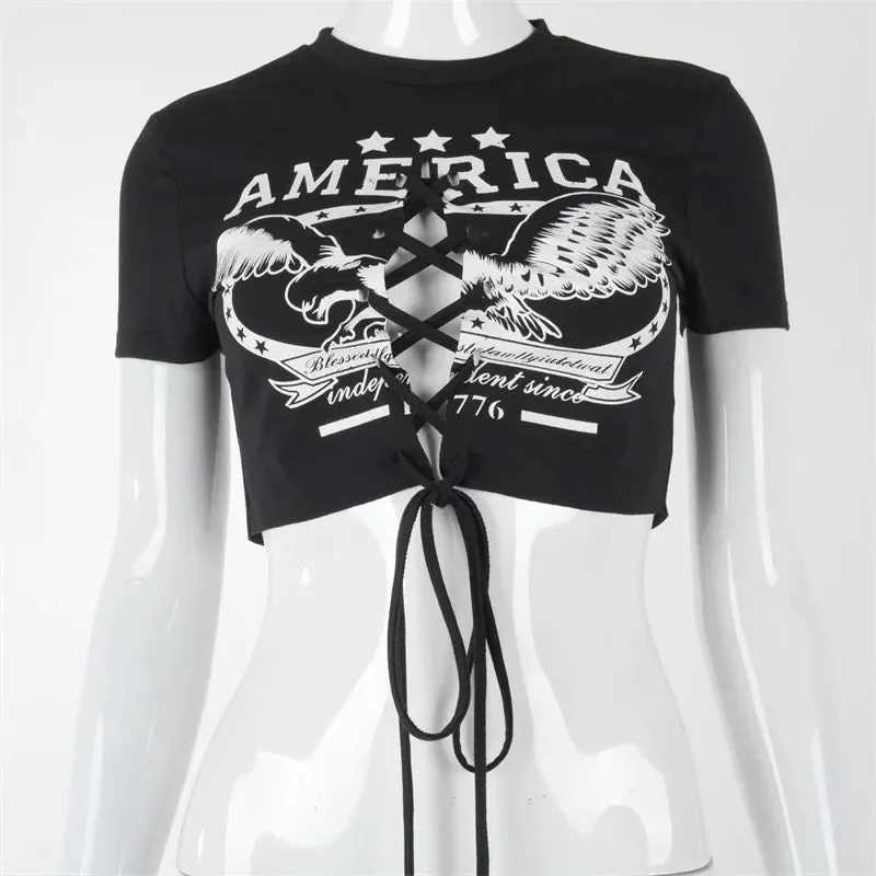 "Peace in America" Crop Top