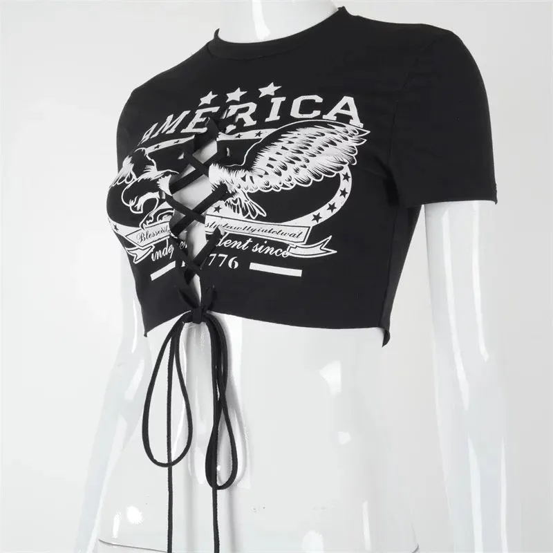 "Peace in America" Crop Top