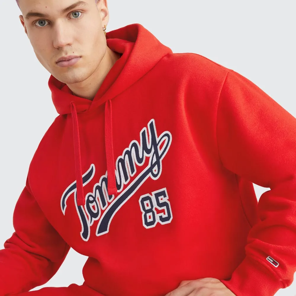 Relaxed College 85 Hoodie - Crimson