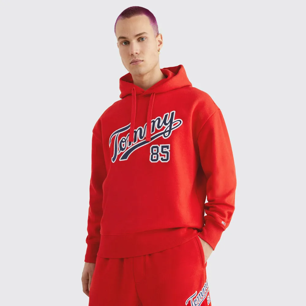 Relaxed College 85 Hoodie - Crimson