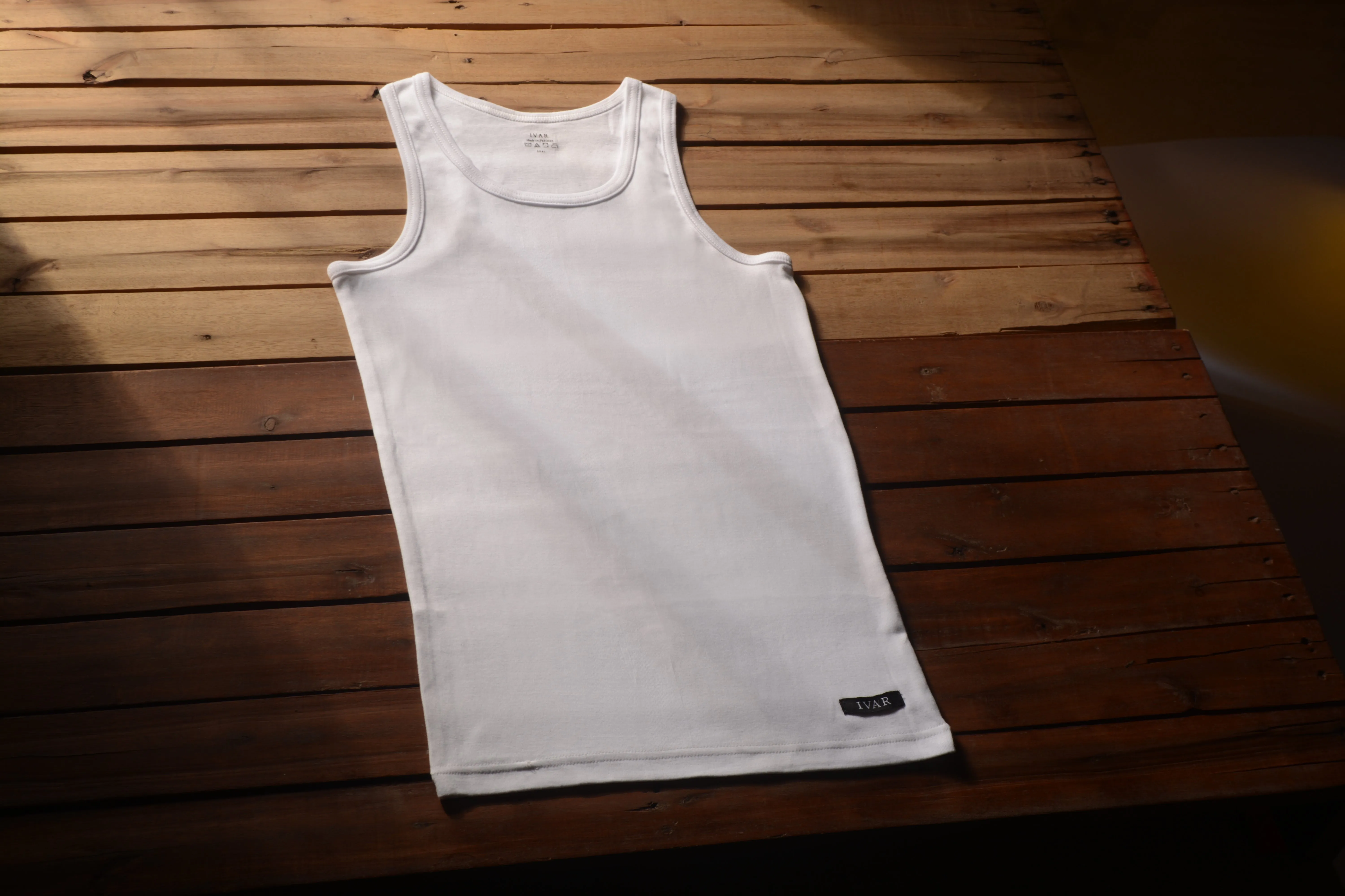 Ribbed Vest (100% Combed Cotton)