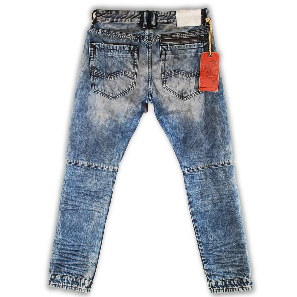 Rivet De Cru Cornstalk Blue Moto Tapered Jeans