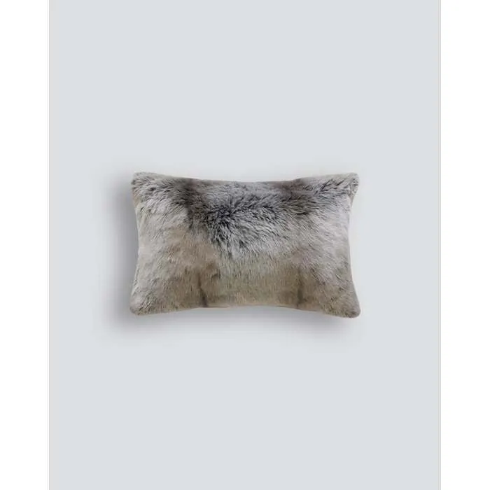 Silver Marten Cushion (Faux Fur)