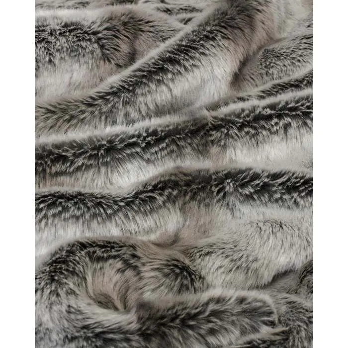 Silver Marten Cushion (Faux Fur)