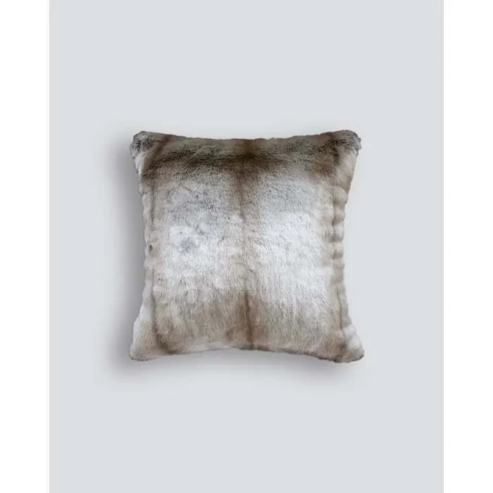 Silver Marten Cushion (Faux Fur)