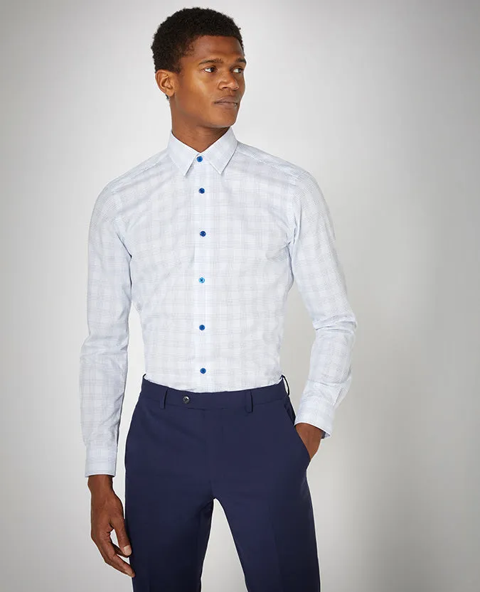 Slim Fit Checked Cotton Shirt