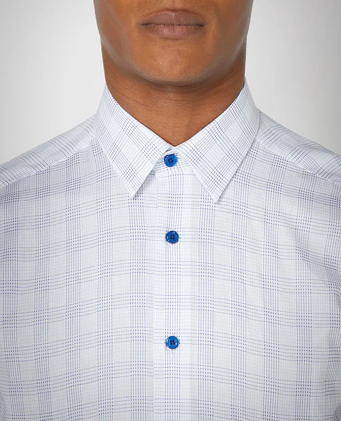 Slim Fit Checked Cotton Shirt