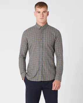 Slim Fit Cotton Checked Shirt