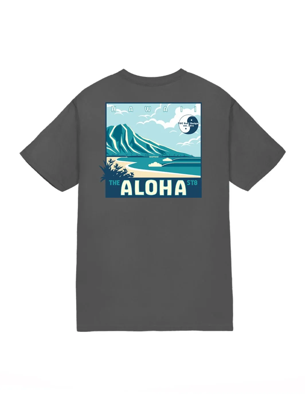 T&C Surf Graphic Diamond Head Aloha Jersey Tee