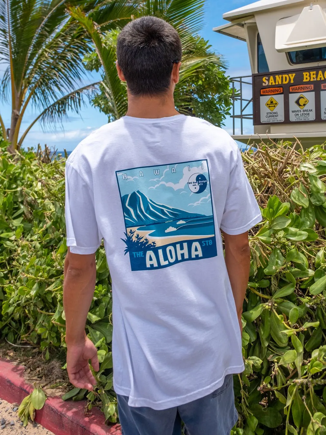 T&C Surf Graphic Diamond Head Aloha Jersey Tee