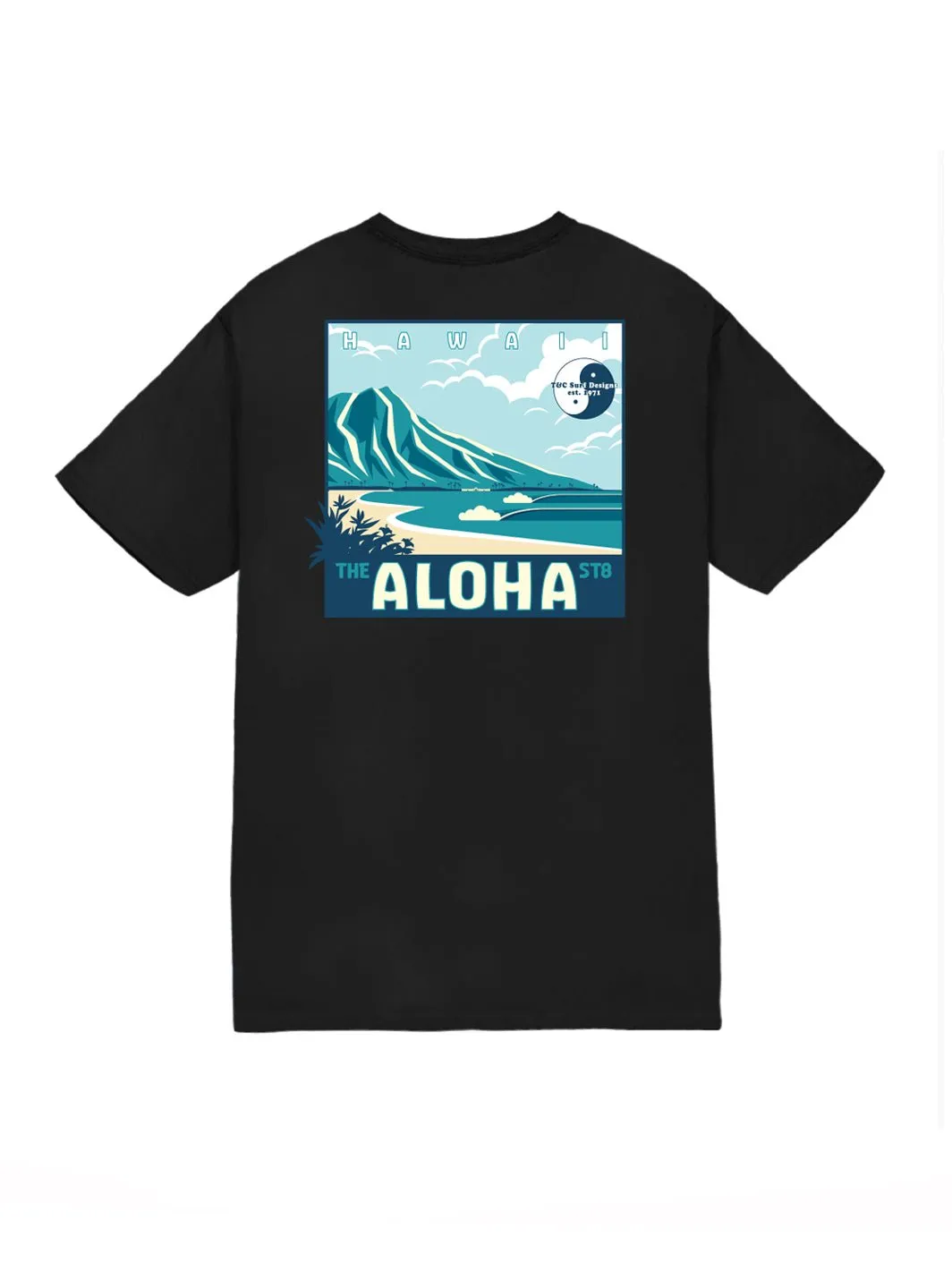 T&C Surf Graphic Diamond Head Aloha Jersey Tee