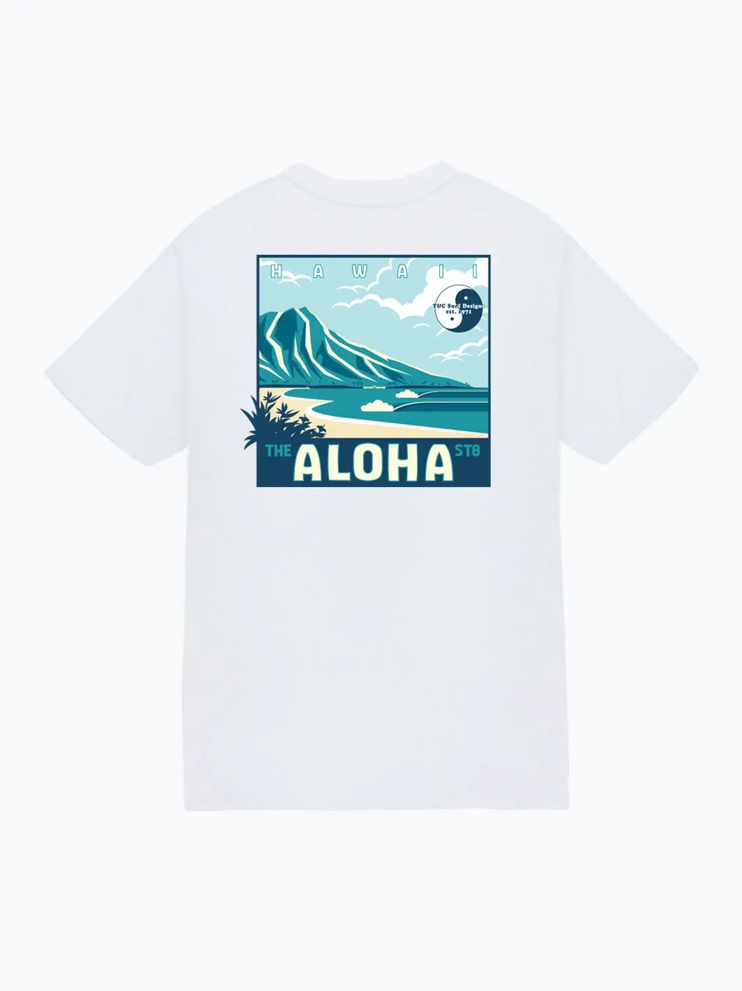 T&C Surf Graphic Diamond Head Aloha Jersey Tee