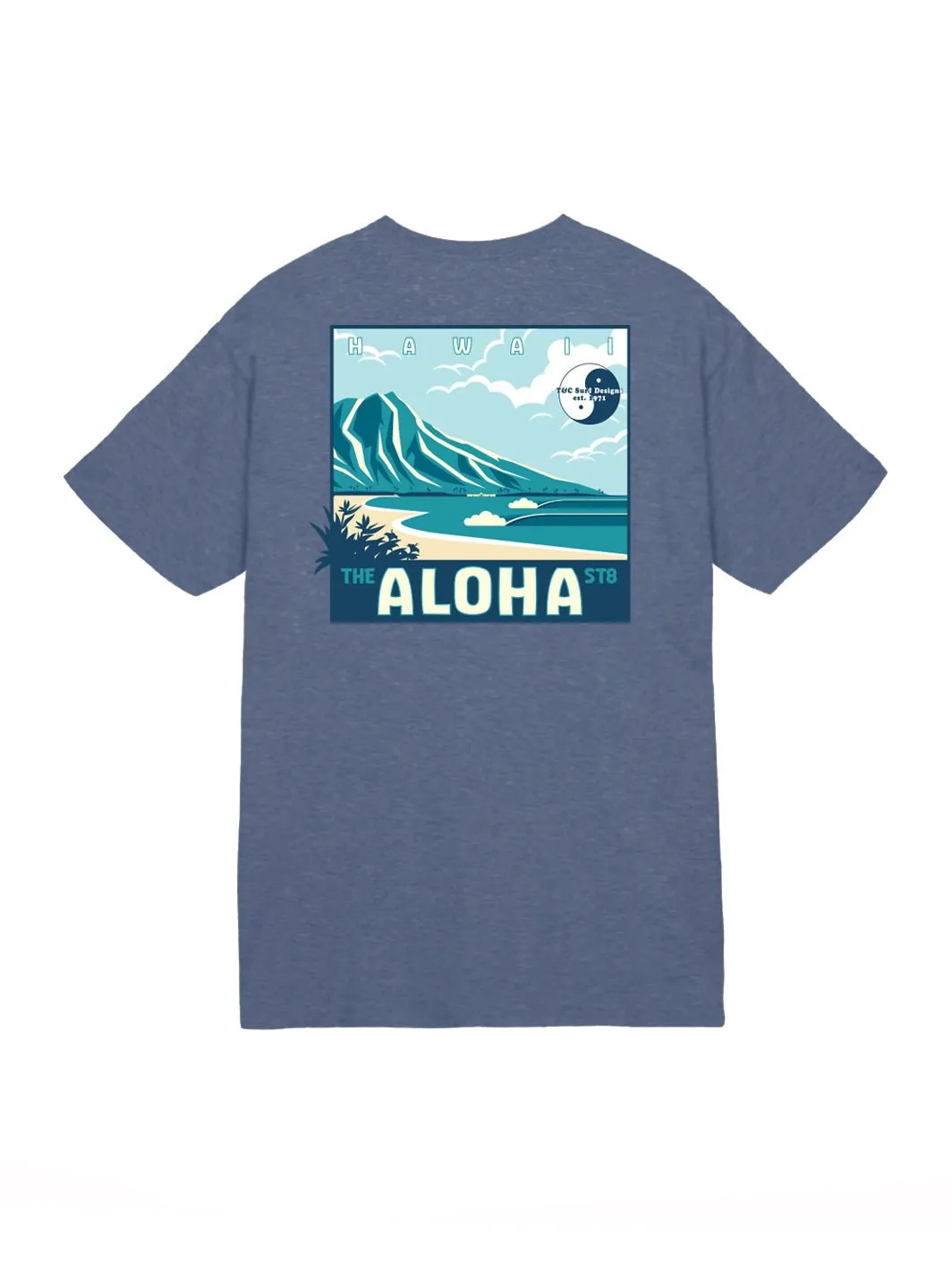 T&C Surf Graphic Diamond Head Aloha Jersey Tee