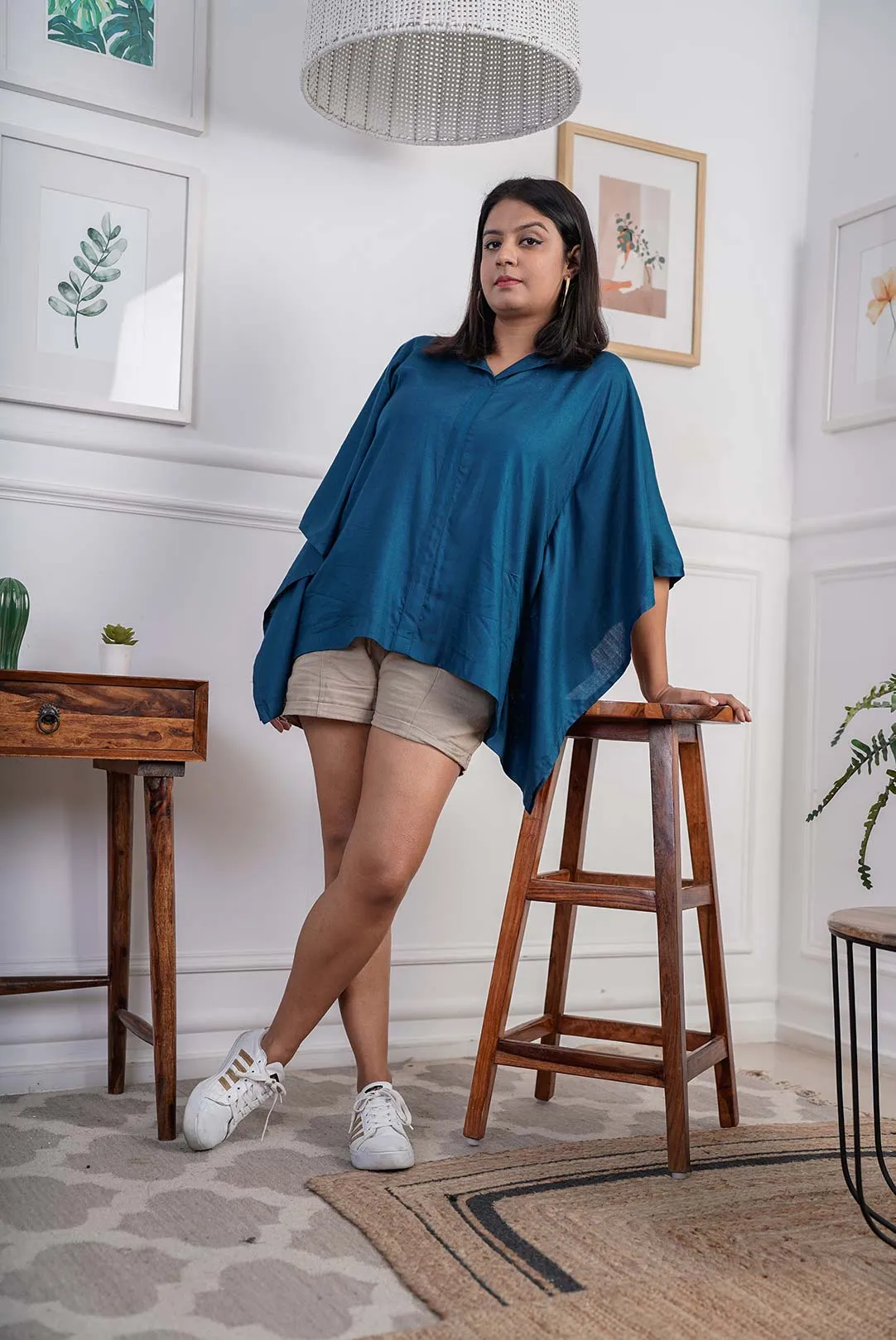 Teal Kaftan Top - Flutterby