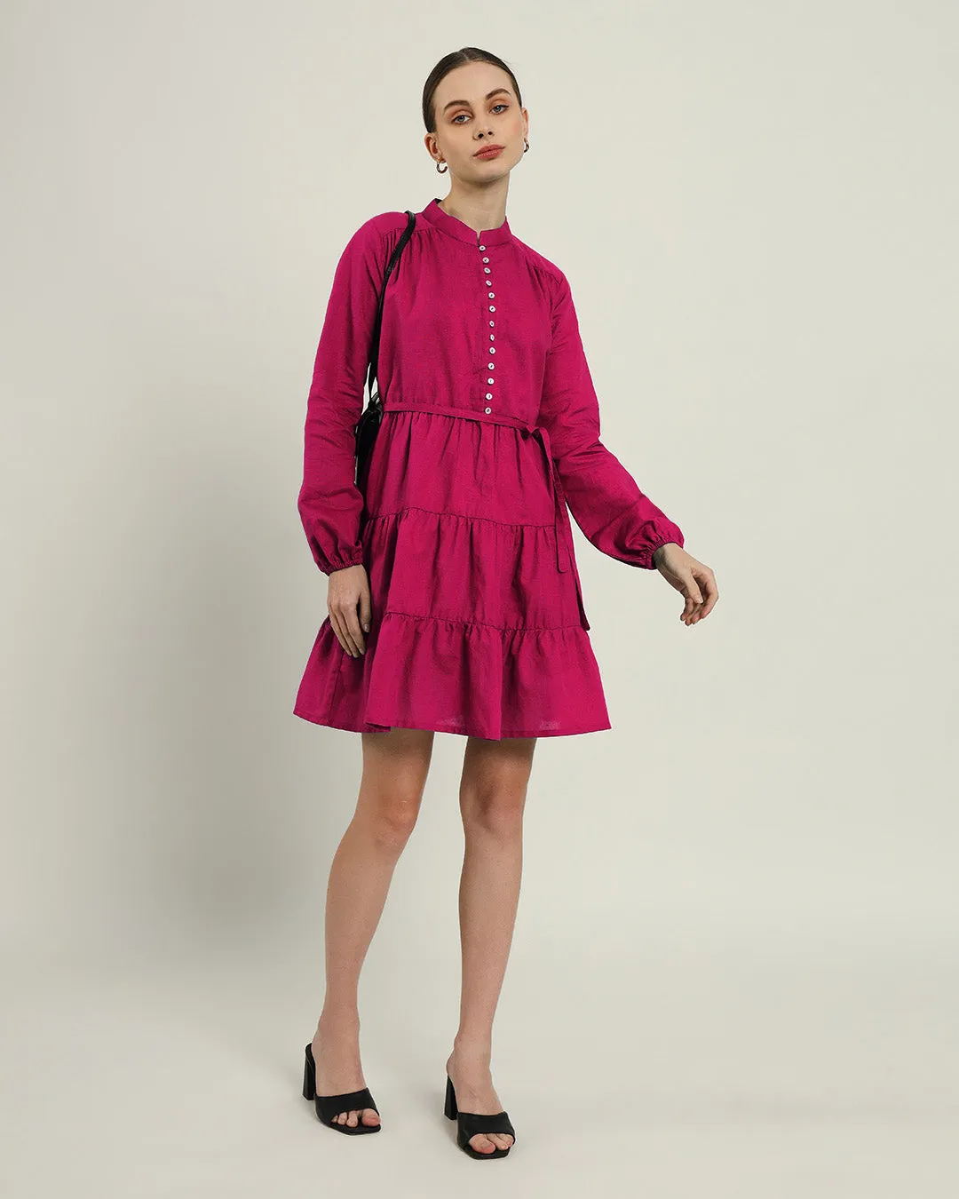 The Ely Berry Cotton Dress