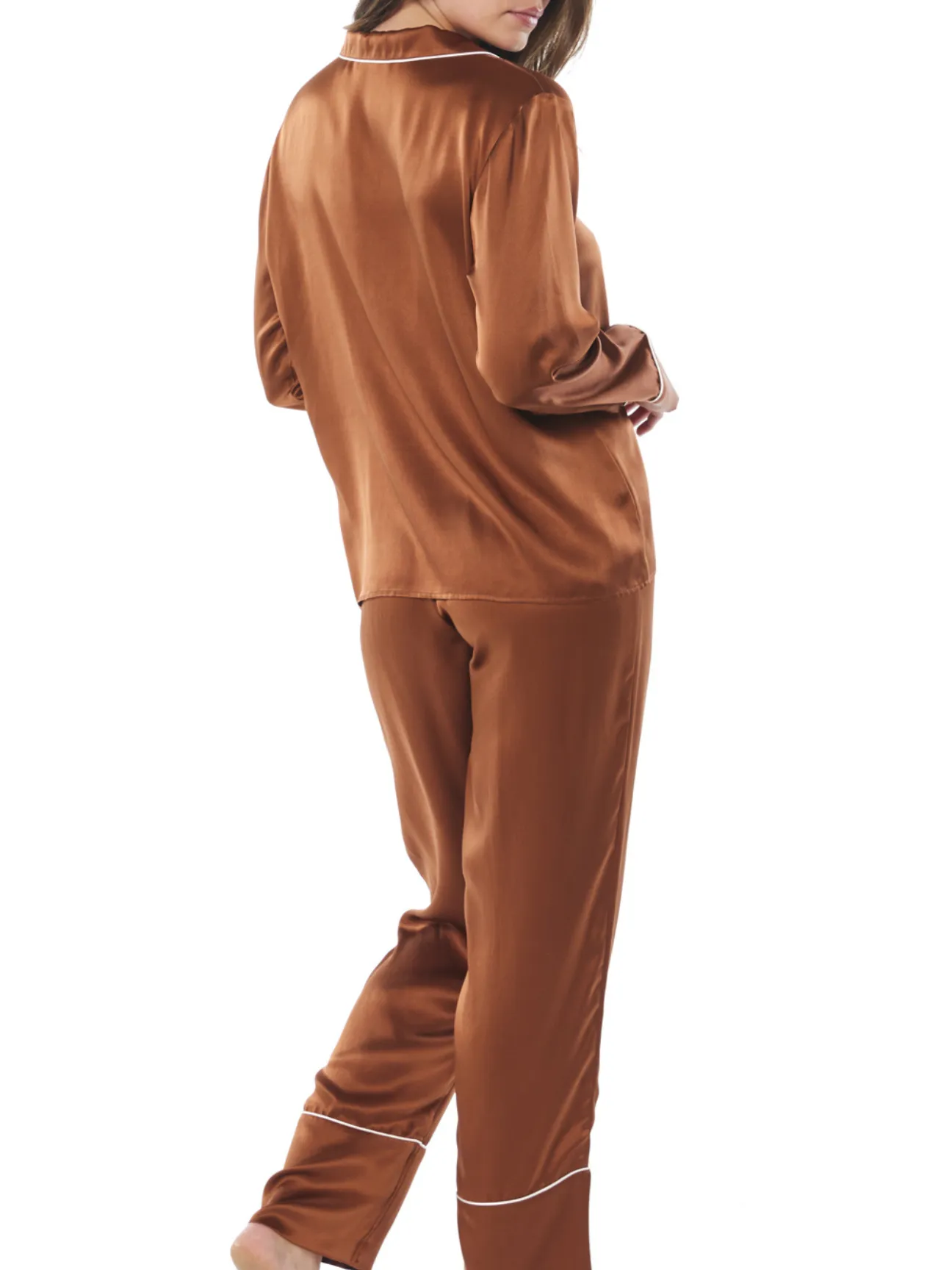 Titiana Satin PJ Long Pant Set