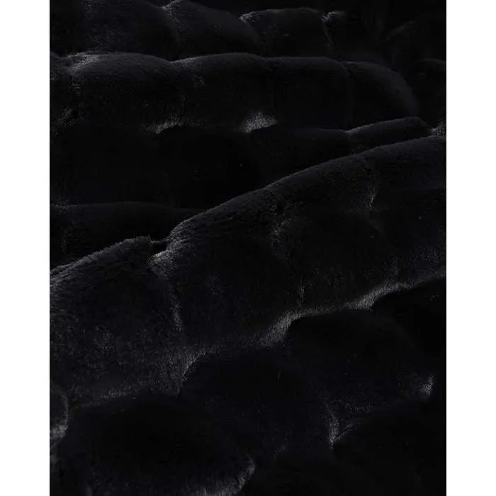 Valentina Black Cushion (Faux Fur)