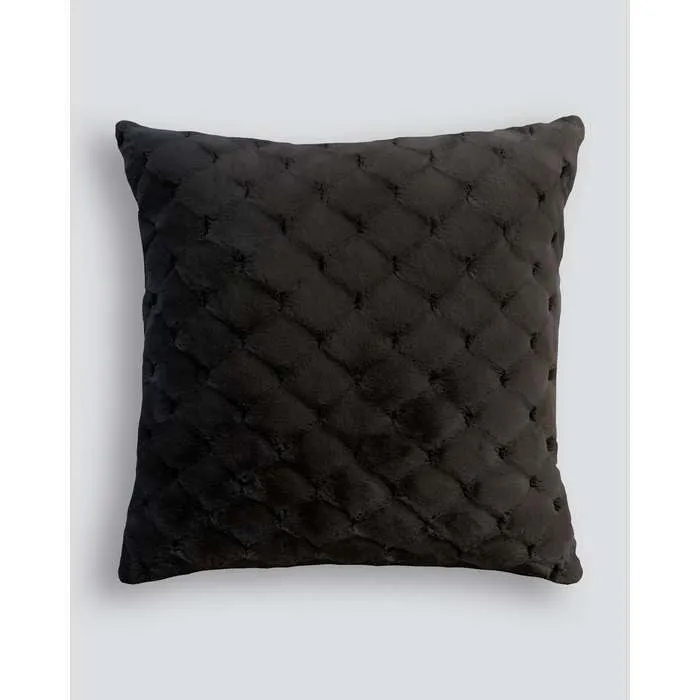 Valentina Black Cushion (Faux Fur)