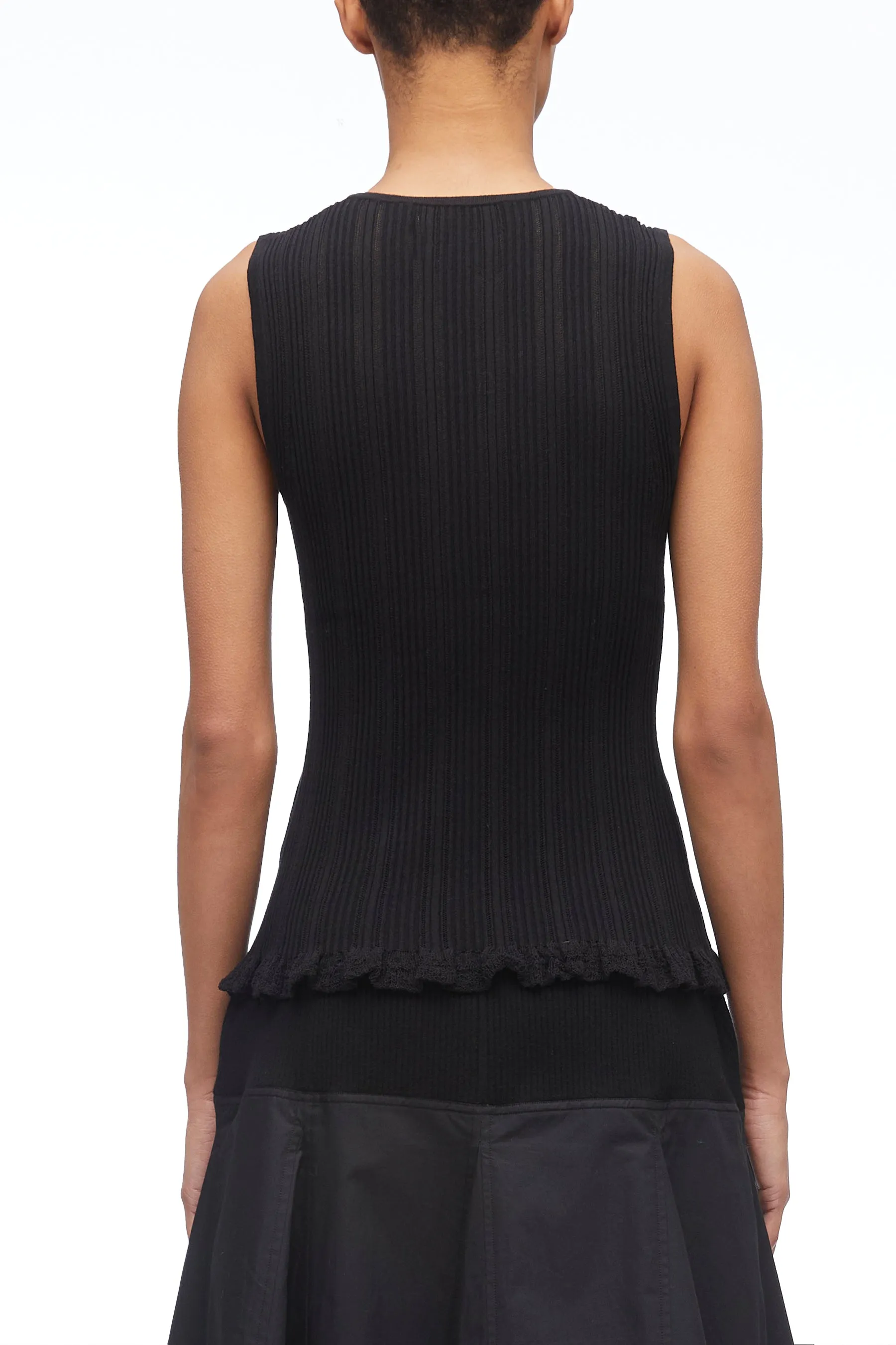 Variegated Rib Sleeveless Top