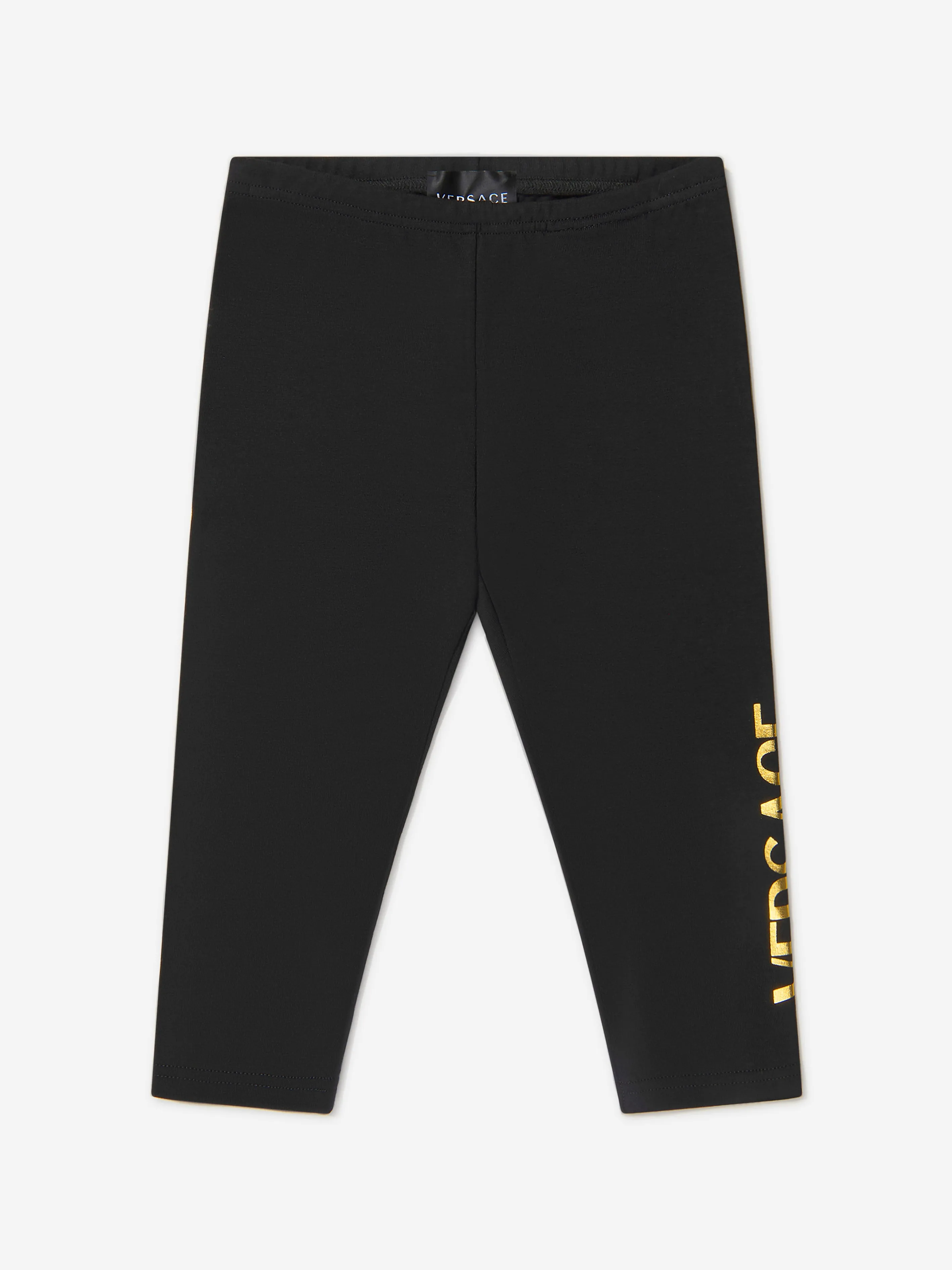 Versace Baby Girls Cotton Jersey Logo Leggings