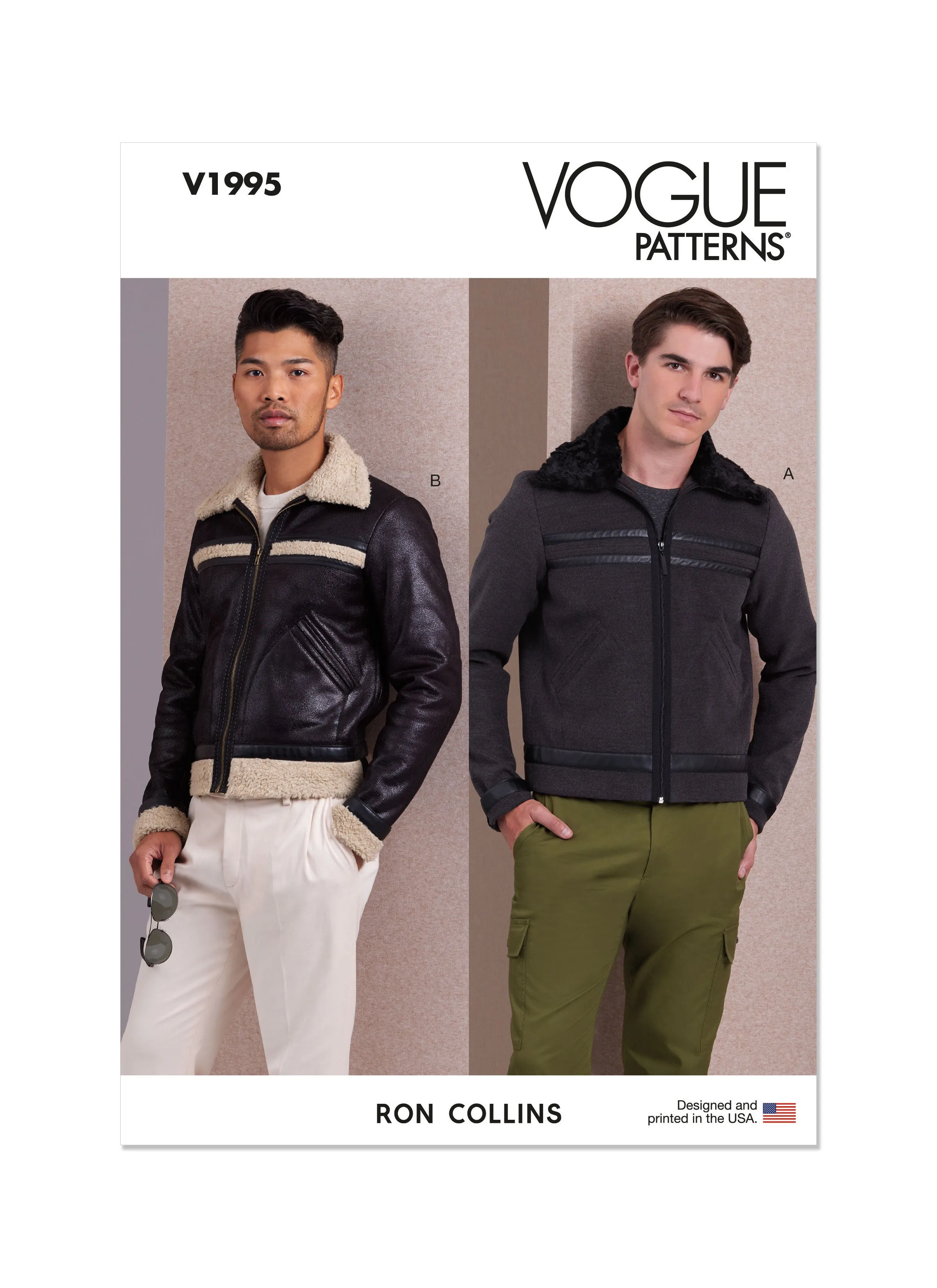 Vogue Sewing Pattern 1995 Men's Jackets