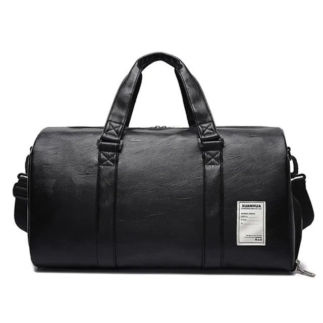 West Louis™ Leather Travel Gym Bag