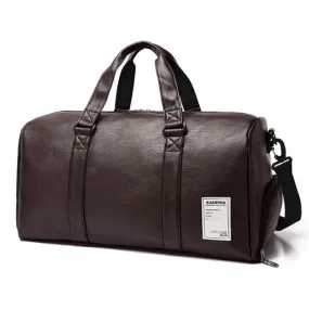 West Louis™ Leather Travel Gym Bag