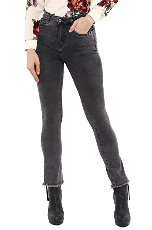 Womens 5 Pocket Rinse Wash Jeans