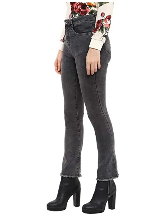 Womens 5 Pocket Rinse Wash Jeans