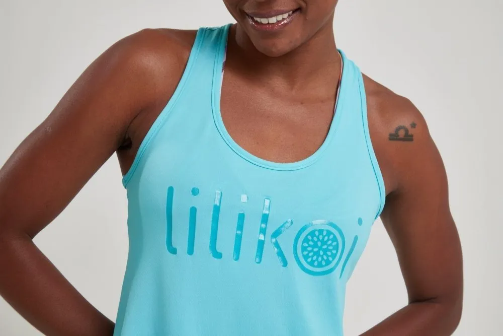 Women's Dri-Fit Tank Top LILIKOI Logo - OCEAN BLUE